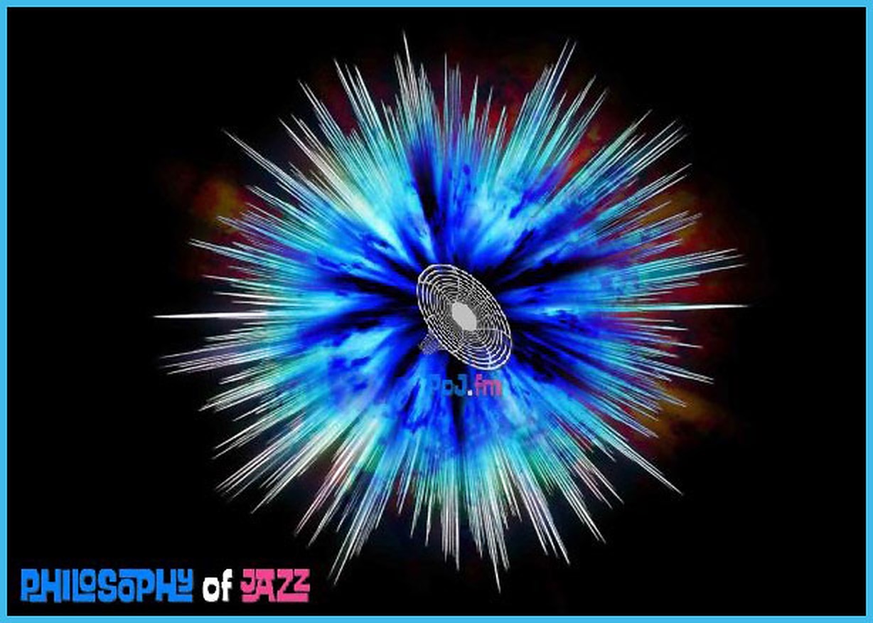 Exploding blue uneven pointed glass-like shards outward from a center in all directions.