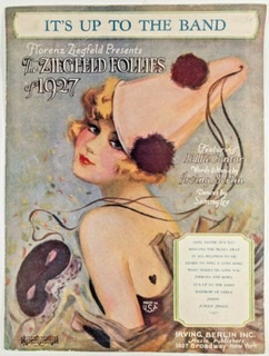 The color cover of the sheet music for Irving Berlin's "It's Up To The Band."