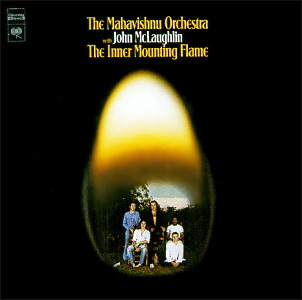 John McLaughlin's Mahavishnu Orchestra album cover for "Inner Mounting Flame."