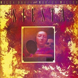 Album cover fir the album "Siesta" by Miles Davis and bassist and producer Marcus Miller.