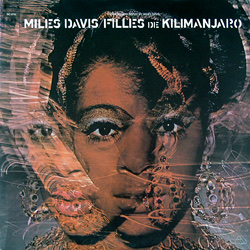 The album cover for Miles David's "Filles de Kilimanjaro" with a black women's face.