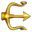 RightPointingYellowTrident32.png